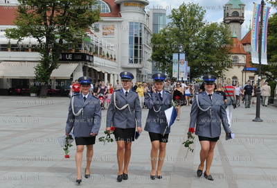 Sopot - molo. Uroczyste obchody Swieta Policji, podczas...