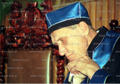 Prof. Leszek Kolakowski. 05.10.1997 Fot. Maciej Kosycarz...