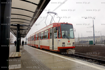 Petla tramwajowa, konczaca nowa linie tramwajowa na...