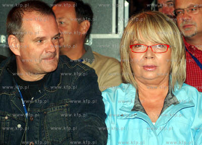 Festiwal Piosenki w Sopocie. Wsrod festiwalowej publicznosci...