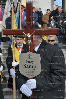 Pogrzeb profesora Jerzego Sampa na cmentarzu Lostowickim...
