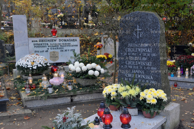Cmentarz Srebrzysko. Gdańsk Wrzeszcz. Aleja Zasłużonych....