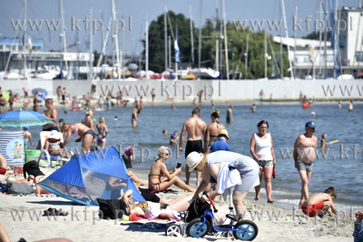 Plaża Gdynia - Środmieście. Pomomo występowania...