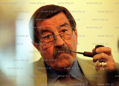 Gunter Grass w Ratuszu Staromiejskim w Gdansku. 26.06.2000...