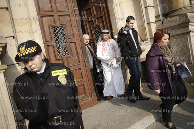 Gdansk. Sesja Rady Miasta. Czlonkowie Ruchu Poparcia...