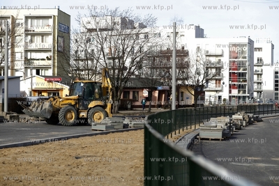 Gdańsk. Prace przy budowie Trasy Słowackiego na odcinku...