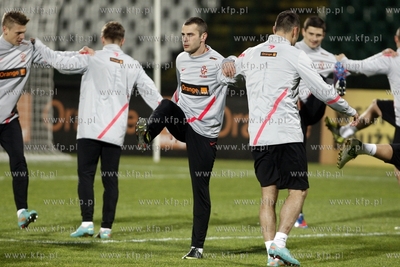 Gdansk. Stadion przy ul. Traugutta. Trening reprezentacji...