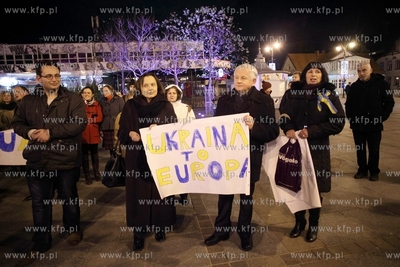 Manifestacja solidarnosci z kijowskim Majdanem w Sopocie....