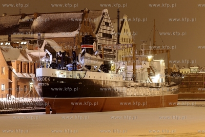 Gdansk. Statek muzeum Soldek. 31.01.2014 fot. Krzysztof...