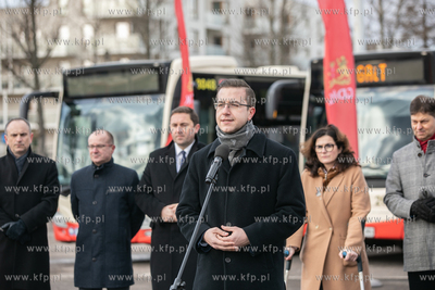 Zajezdnia autobusowa przy ul Hallera w Gdańsku. Konferencja...