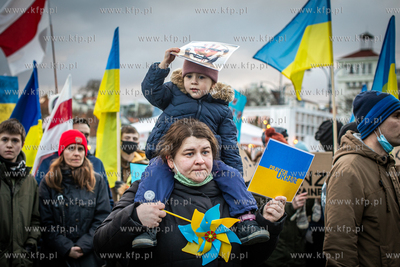 Sopot: Solidarnie z Ukrainą. Wiec poparcia dla narodu...