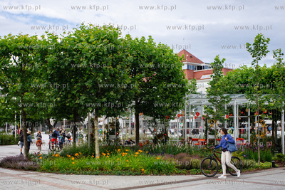 Sopot. Plac Przyjaciół Sopotu po rewitalizacji. 19.07.2023...