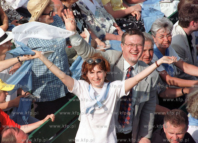 Papiez Jan Pawel II w Trojmiescie. Hippodrom w Sopocie....