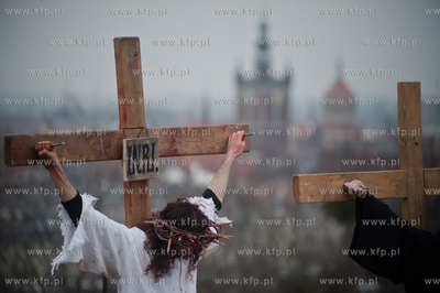 Wielki Piatek. Misterium Meki Panskiej na ulicach Gdanska.
29.03.2013
fot....