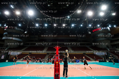 Gdansk. Ergo Arena. Trening reprezentacji Polski w...