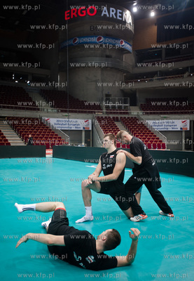 Gdansk. Ergo Arena. Trening reprezentacji Polski w...