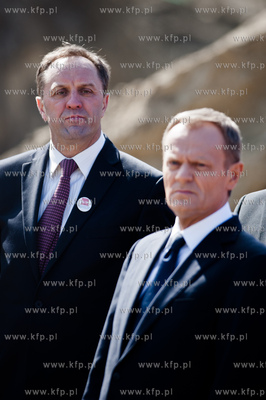 Gdansk. Uroczystosc wmurowania kamienia wegielnego...