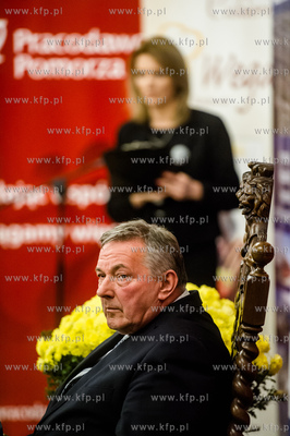 Gdansk. Ratusz Glownomiejski. Uroczystosc wreczenia...