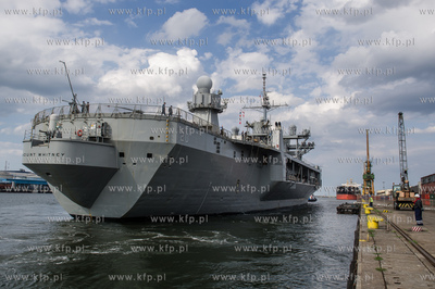 Gdynia. Wizyta amerykaskiego okretu USS Mount Whitney....