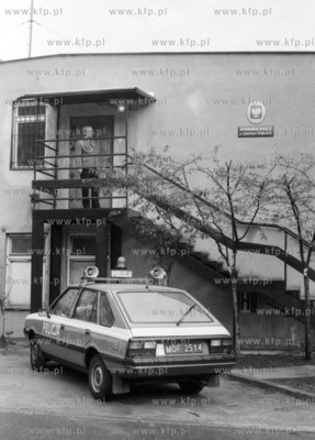 Komistariat policji w Gdansku Zabiance. Przed wejscie...