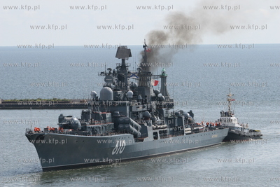 Gdynia. Wizyta trzech okretow Floty Baltyckiej Federacji...