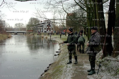 Na rzece Slupi od polnocy mozna odlawiac trocie i lososie,...