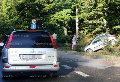 Poranny wypadek na ulicy Slowackiego w Gdansku, spowodowal...