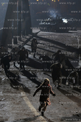 Plan zdjeciowy filmu o masakrze robotnikow na Wybrzezu...