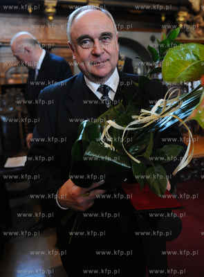 Gdansk. Dwor Artusa. Wreczenie Medali sw. Wojciecha...