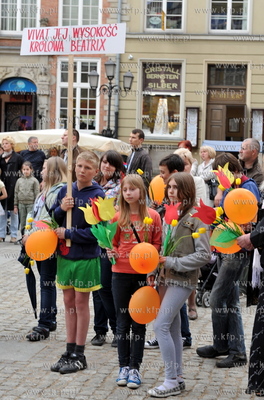 Dwor Artusa w Gdansku. Obchody urodzin Jej Krolewskiej...
