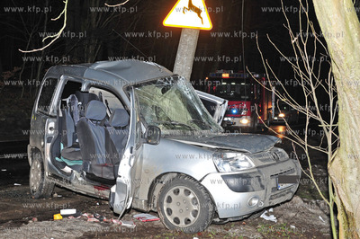 Sopot. Ulica Malczewskiego.  Wypadek samochodowy. Okolo...