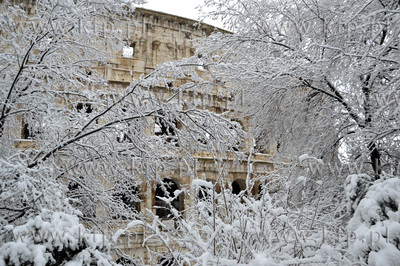 Prawdziwa zima i śnieg w lutym Rzymie to nietypowe...