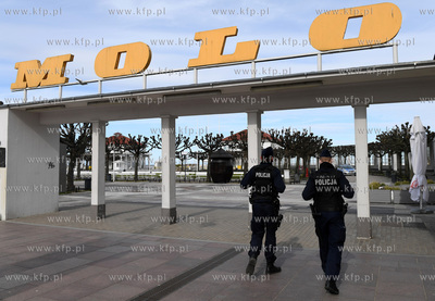 Sopot podczas pandemii koronawirusa. Sopot. 18.04.2020....