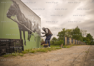 Mural autorstwa Arkadiusza Andrejkowa na ekranach akustycznych...
