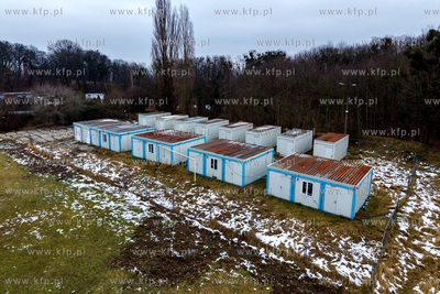 Zniszczone kontenery w rejonie ul. Zielonogórskiej...