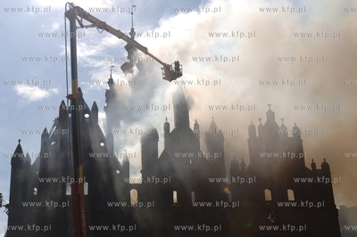 Pozar kosciola sw. Katarzyny w Gdansku. 22.05.2006...