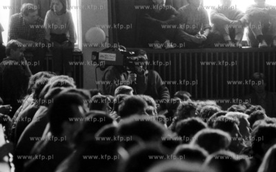 Strajk studencki na Uniwerytecie Gdanskim w Gdansku....