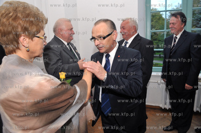 Urodziny Lecha Walesy w Palacu Opatow w Gdansku Oliwie....