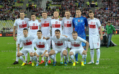 Gdansk. PGE Arena. Mecz towarzyski Polska- Dania. Nz....