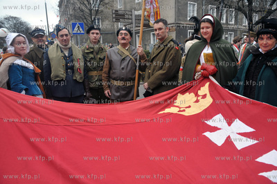 Gdanska Parada Niepodleglosc na ul. Podwale Staromiejskie....