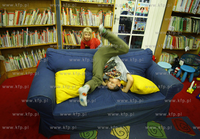 Sopot. Biblioteka Glowna przy ul. Obroncow Westerplatte....