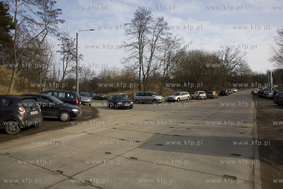 Gdańsk. Betonowe przedłużenie ulicy Smoluchowskiego,...