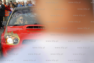 Gdańsk. Targ Węglowy. Start honorowy do XII Rajdu...