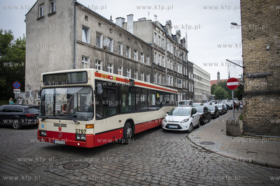 Skrzyżowanie ulic Rzeźnickiej i Jana Augustyńskiego....