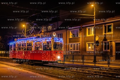 Świąteczny tramwaj, Gdańsk - Strzyża, przystanek...