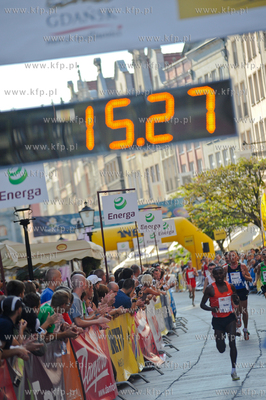 Gdansk. Dlugi Targ. Jarmark Dominikanski. 18 Bieg Dominika....