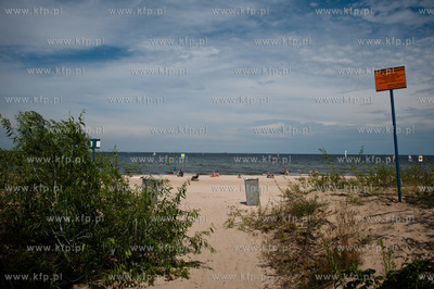 Sopot. Tlumy turystow, podczas slonecznego i goracego...