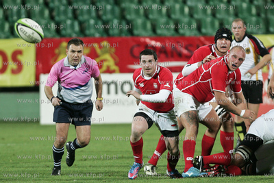 Gdansk. Stadion Miejski przy ul. Traugutta. Mecz rugby...