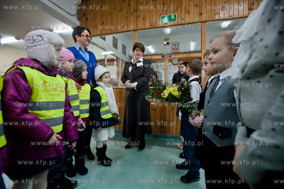 Gdansk. Zaspa. Szkola Podstawowa nr 92. Wizyta wiceministra...