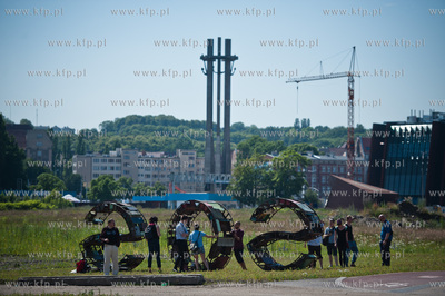 Gdansk. Happeningu artystyczny, ktorego celem jest...